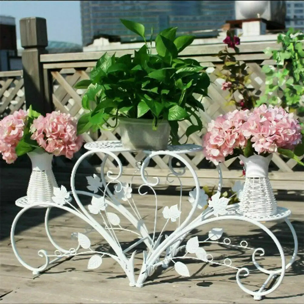 2-Piece Tall Plant Stand Set