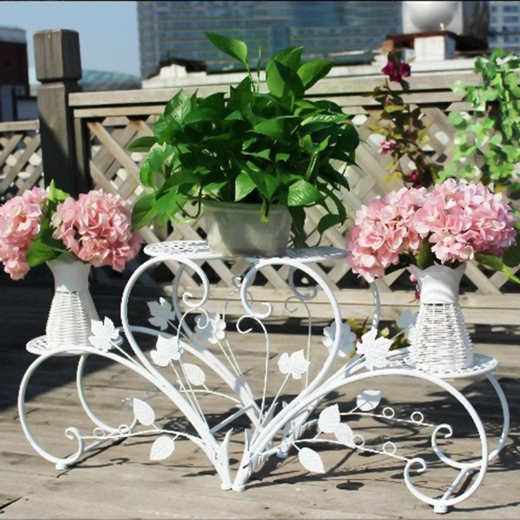 2-Piece Tall Plant Stand Set