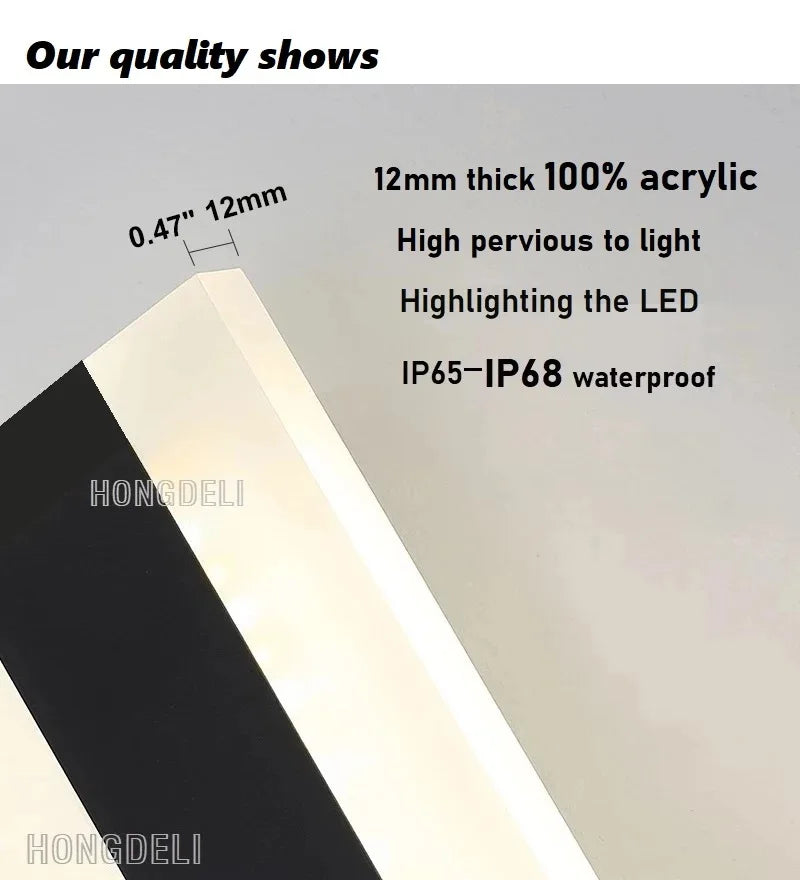 Modern Outdoor LED Wall Lamp