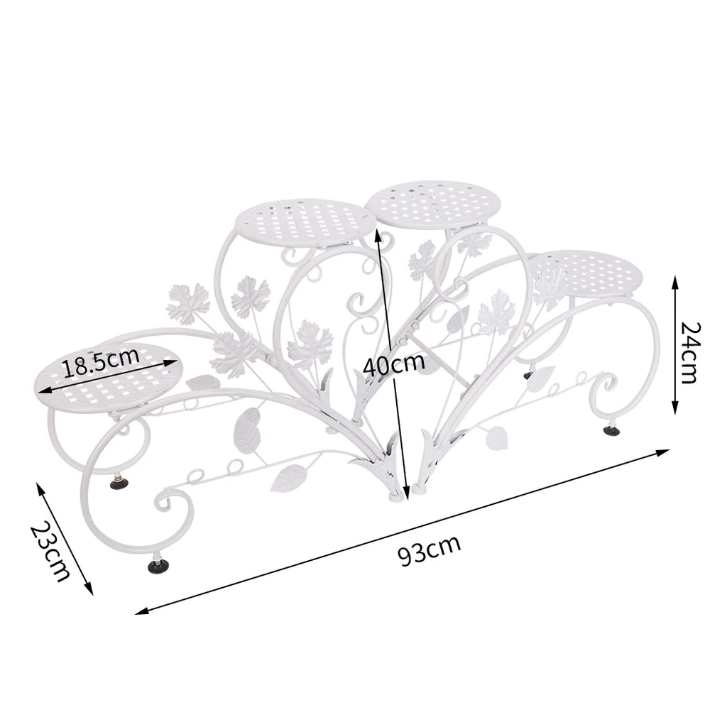 2-Piece Tall Plant Stand Set