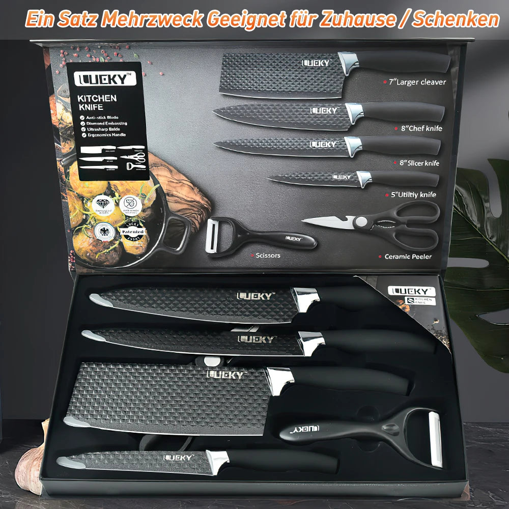 6-Piece Forged High Carbon Knife Set