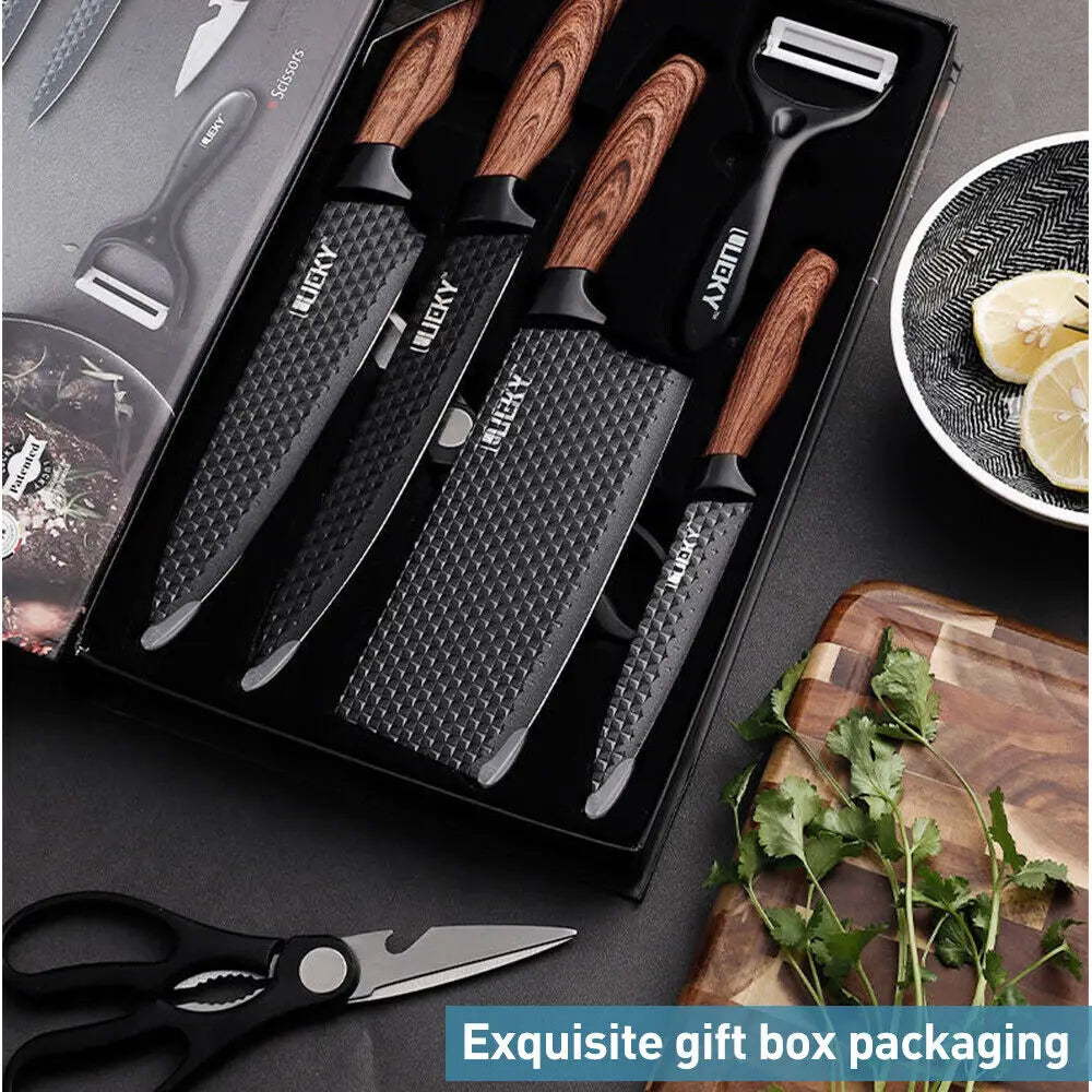 6-Piece Forged High Carbon Knife Set