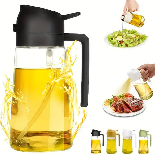 2-in-1 Oil Sprayer & Dispenser Bottle