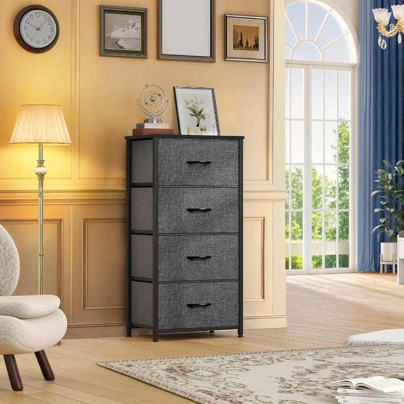 4-Drawer Fabric Storage Tower