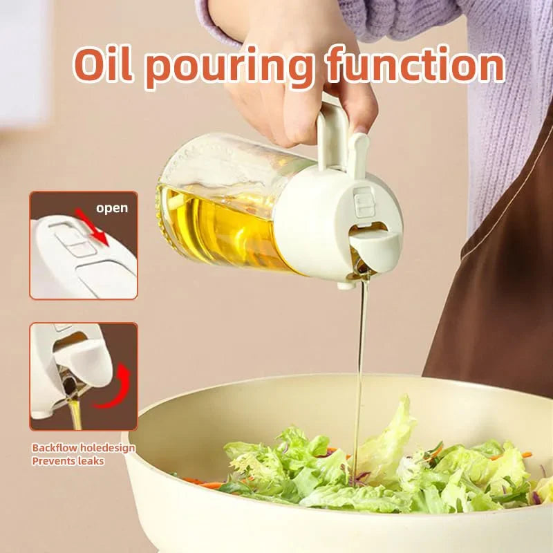 2-in-1 Oil Sprayer & Dispenser Bottle