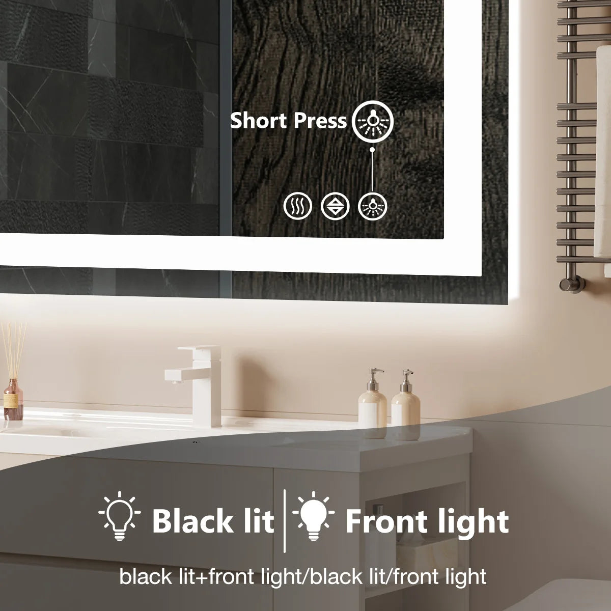 36" x 24" LED Bathroom Vanity Mirror