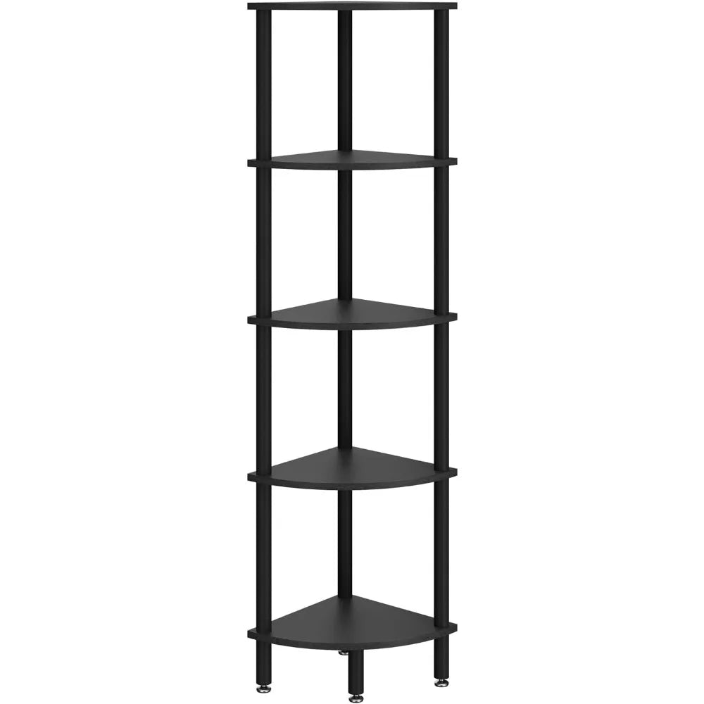 5-Tier Industrial Corner Shelf Stand