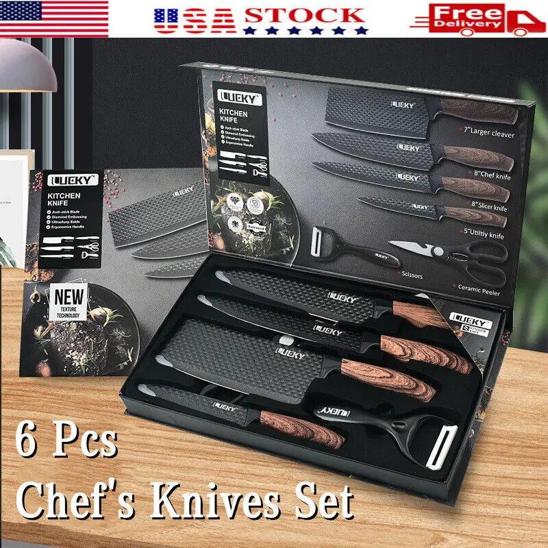 6-Piece Forged High Carbon Knife Set