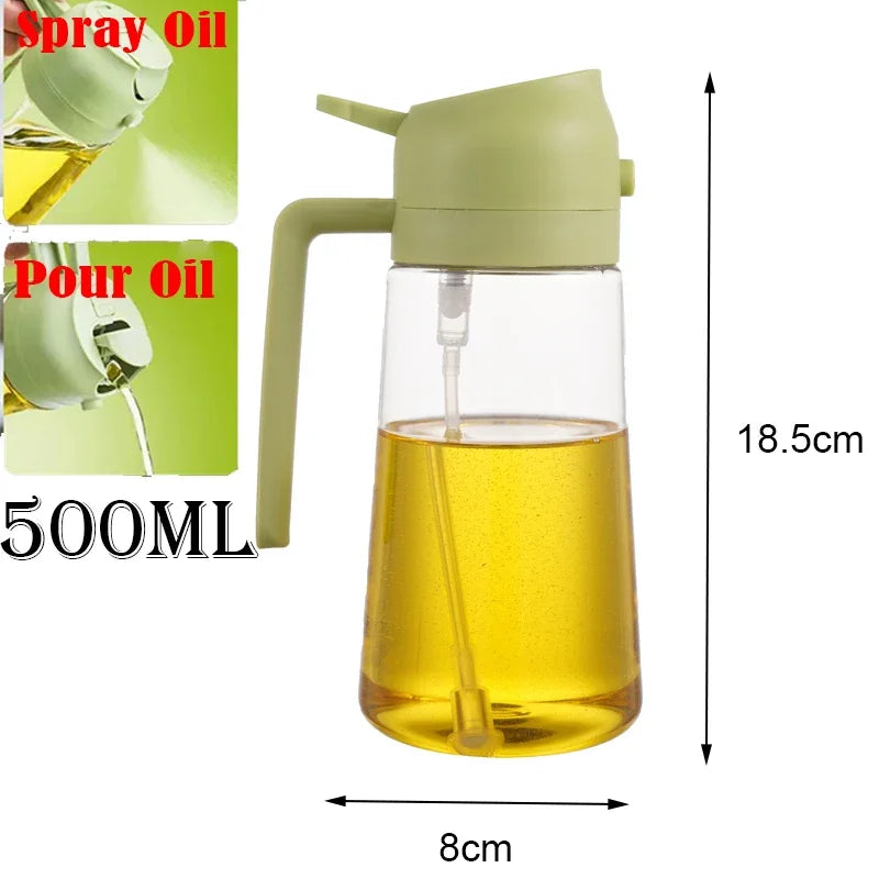 2-in-1 Oil Sprayer & Dispenser Bottle