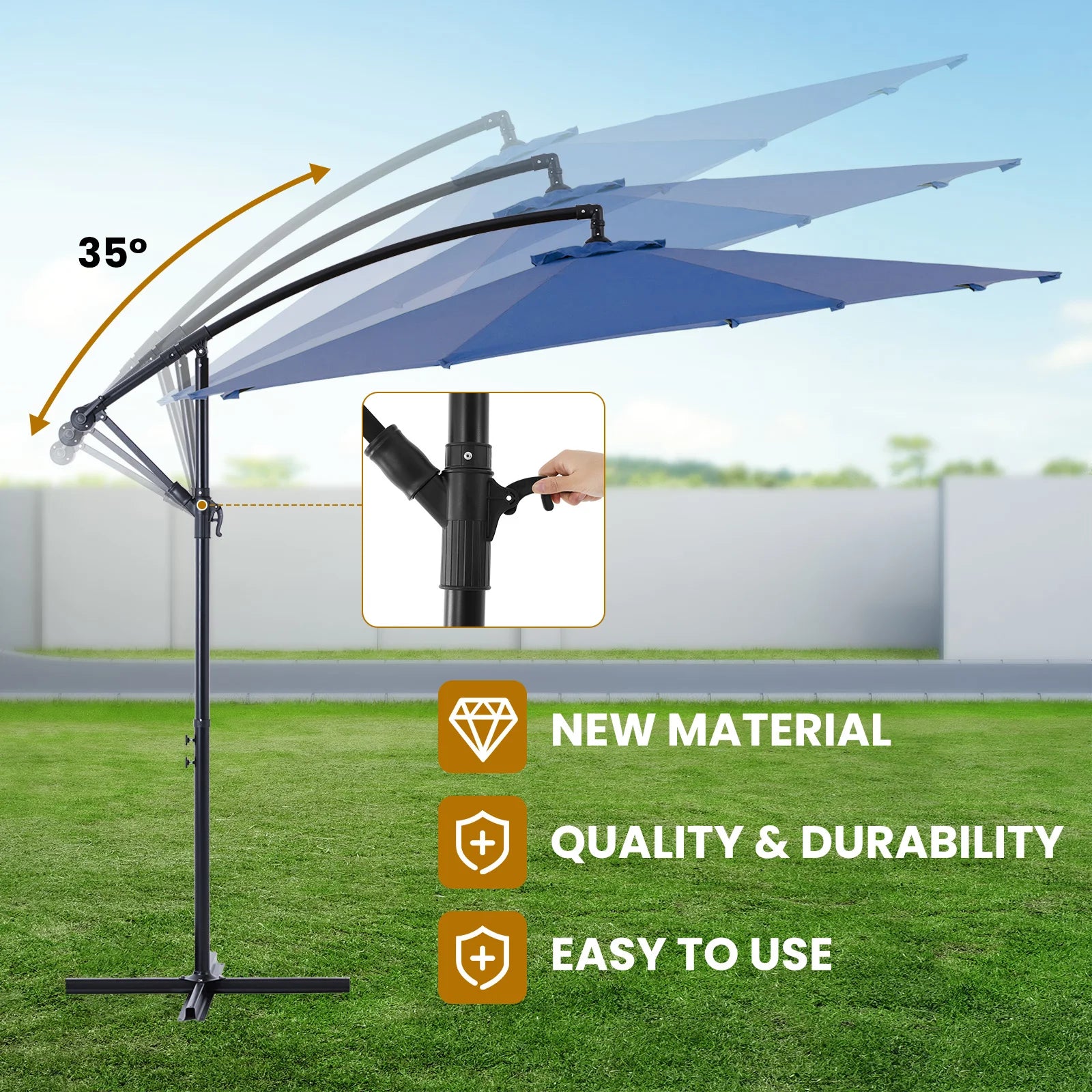 10FT Cantilever Patio Umbrella