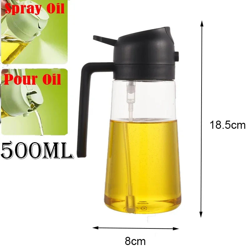 2-in-1 Oil Sprayer & Dispenser Bottle