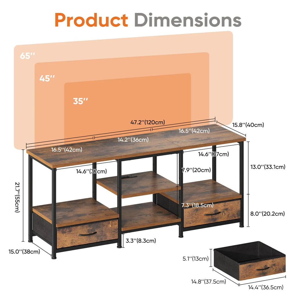 63" Wooden TV Stand for 75" TVs