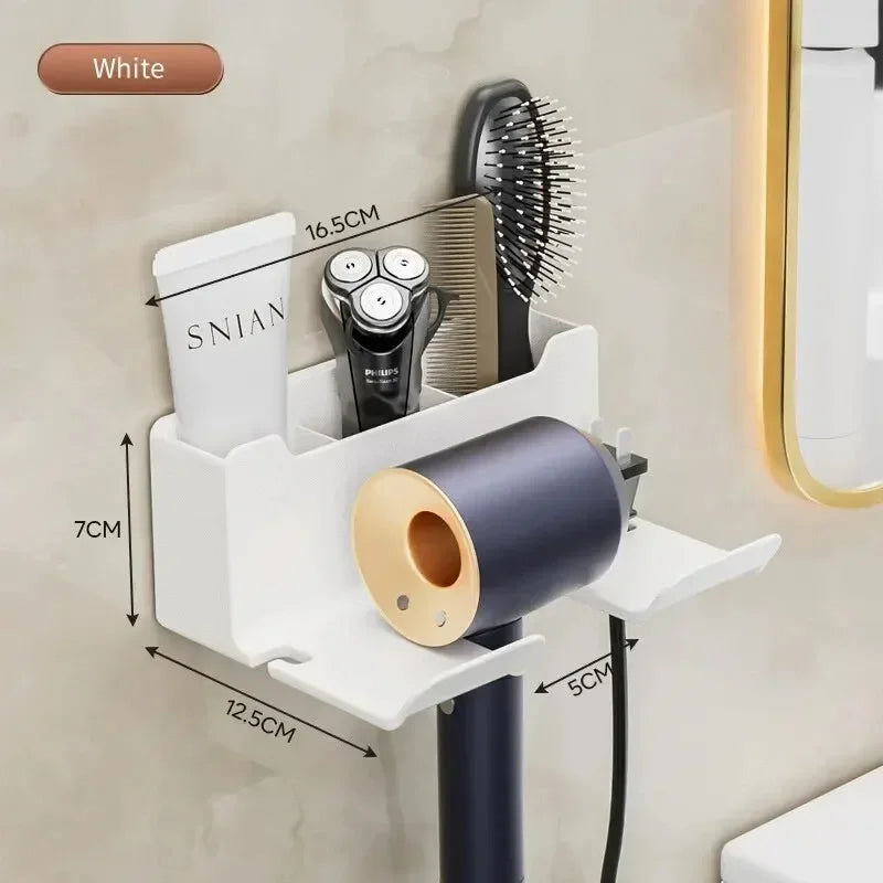 Wall-Mounted Hair Dryer Holder