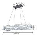 Modern Crystal Ring Chandelier