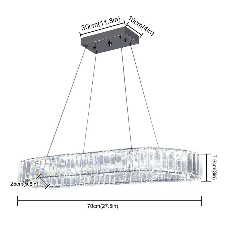Modern Crystal Ring Chandelier