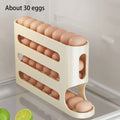 4-Tier Rolling Egg Dispenser Rack