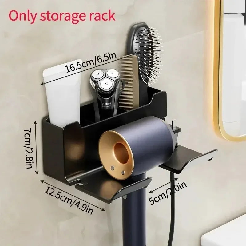 Wall-Mounted Hair Dryer Holder