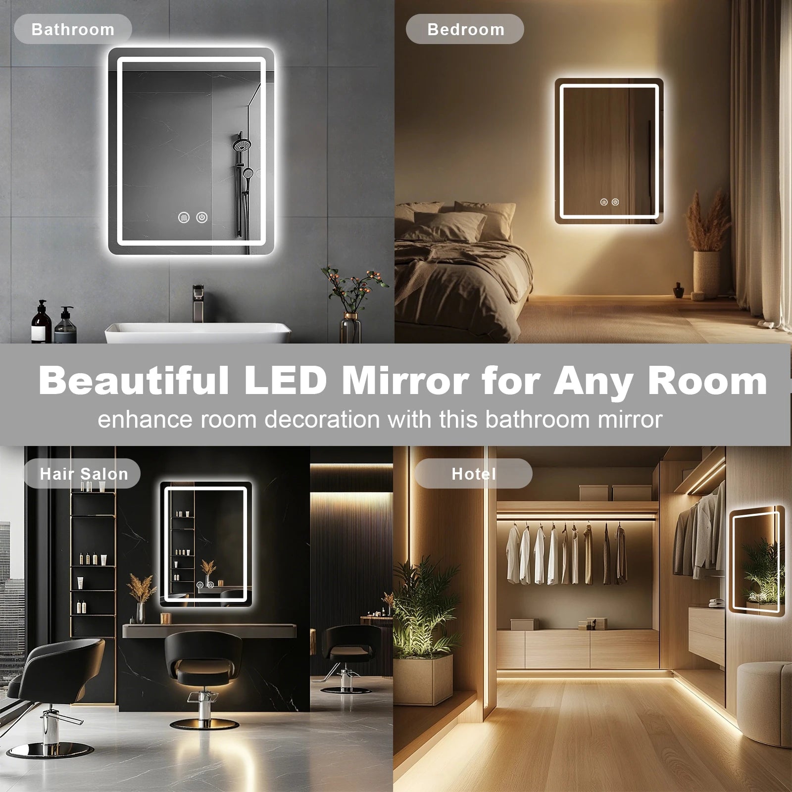 20" x 28" LED Bathroom Vanity Mirror