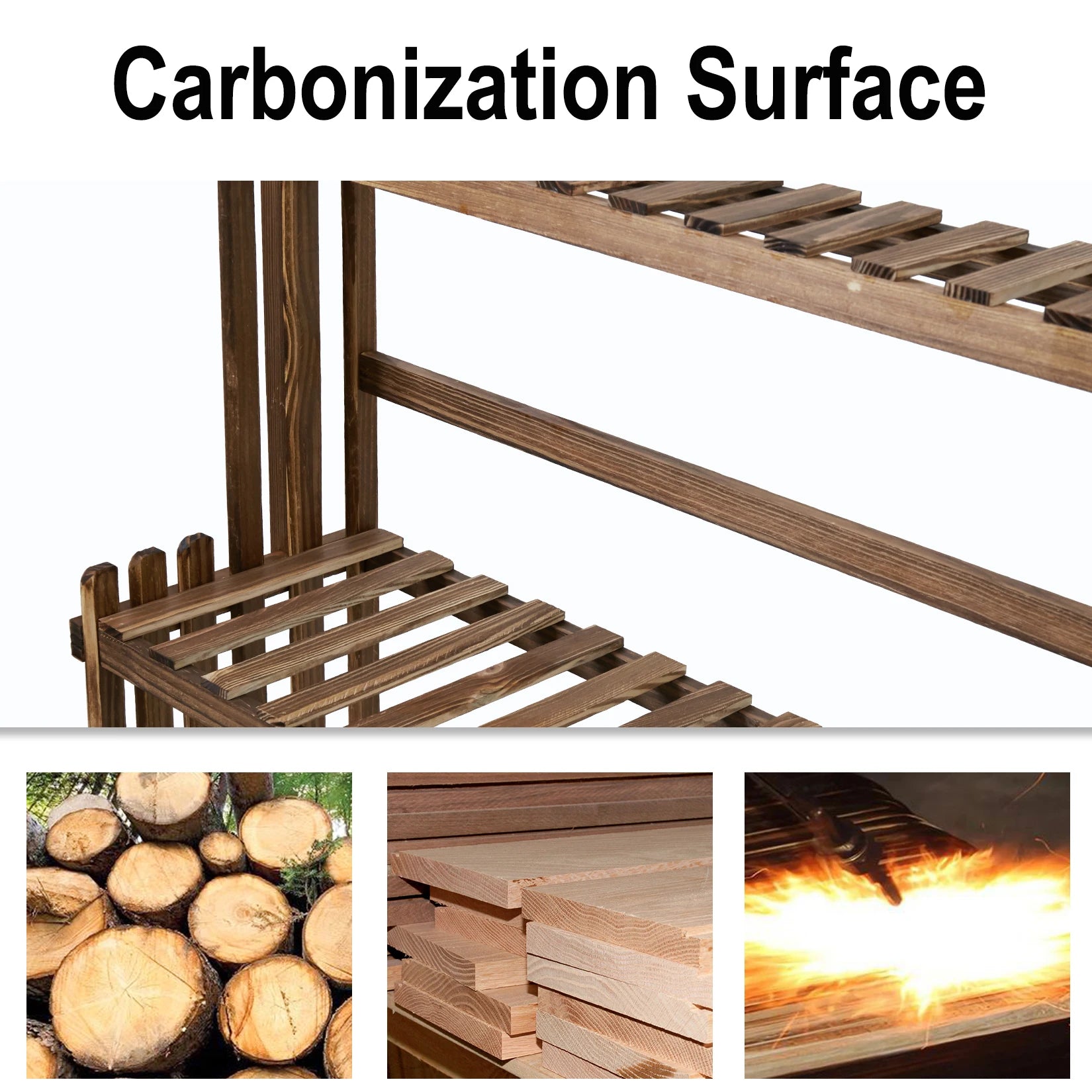 Heavy Duty Wooden Plant Stand