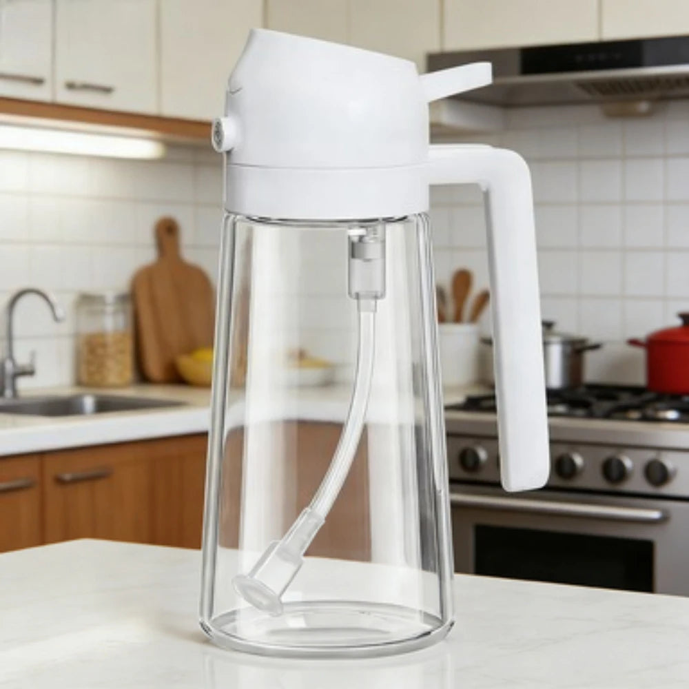 2-in-1 Oil Sprayer & Dispenser Bottle