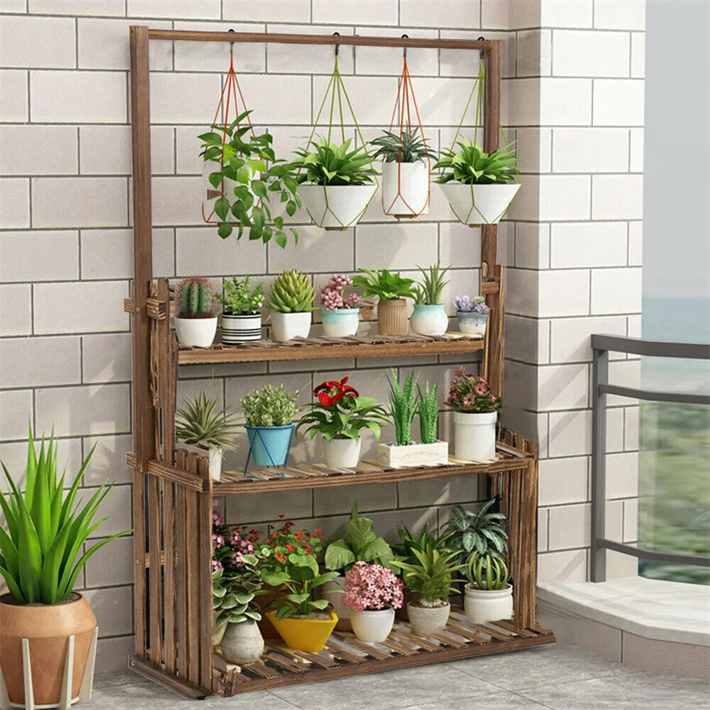 Heavy Duty Wooden Plant Stand
