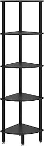 5-Tier Industrial Corner Shelf Stand